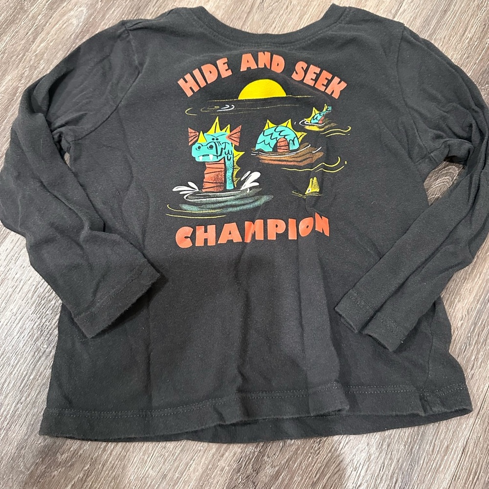 Old Navy Black Long Sleeve Tee - Hide and Seek Champion